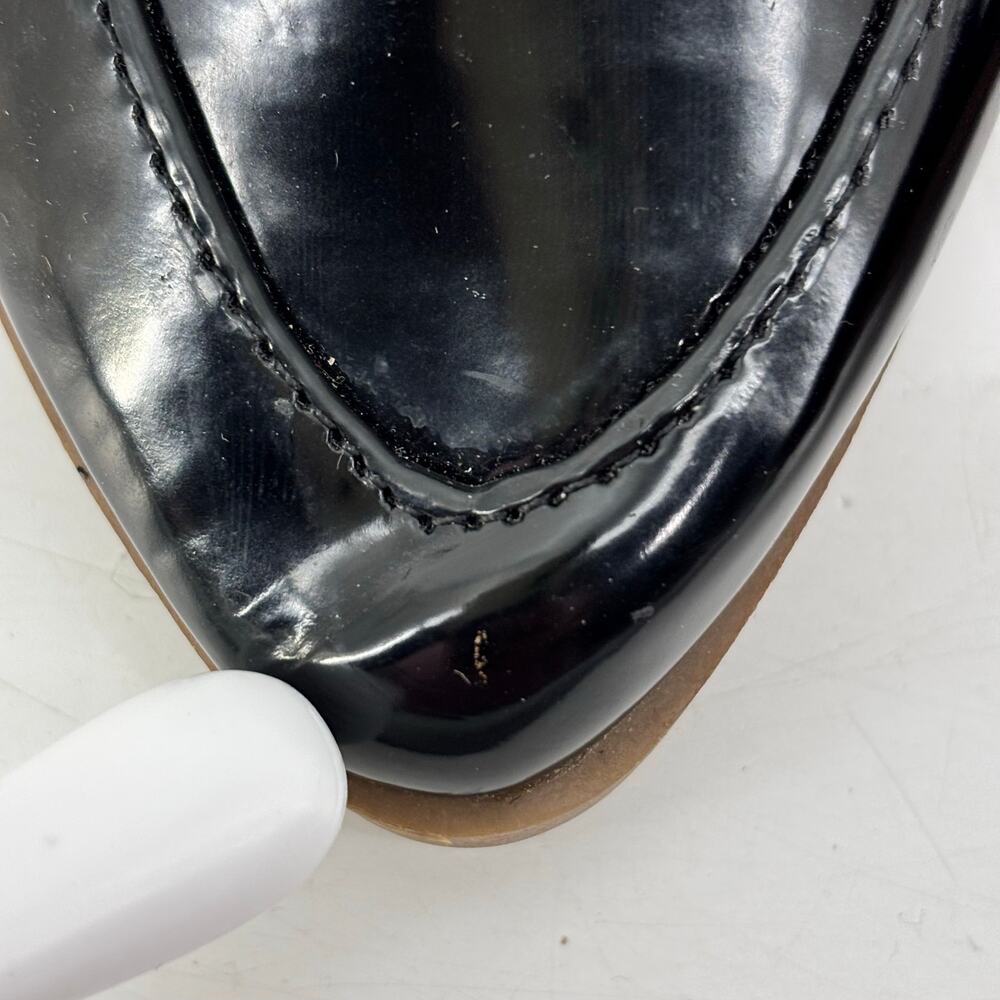 LC Lauren Conrad Demii Womens 9.5 Black Faux Patent Leather Loafer - Picture 5 of 13